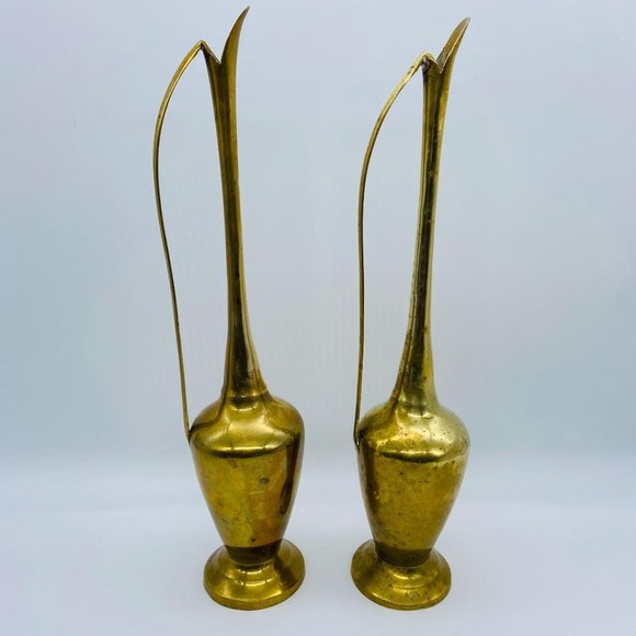 Brass Skinny Neck Brass Bud Vase